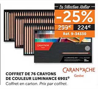 Coffret De 76 Crayons De Couleur Luminanrc 6901