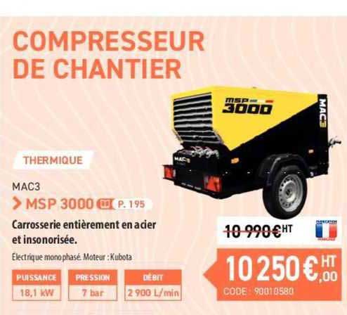 compresseur de chantier mac3
