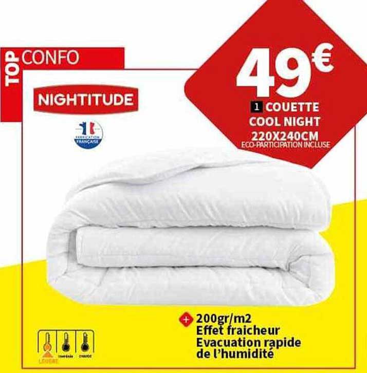 Couette Cool Night 220 X 240 Cm Nightitude