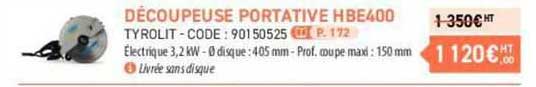 découpeuse portative hbe400