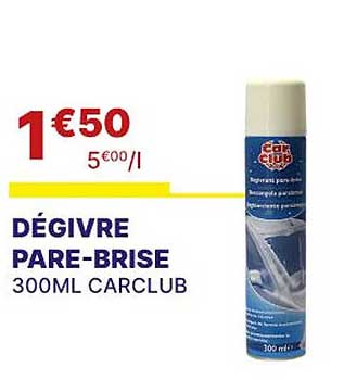 dégivre pare-brise carclub