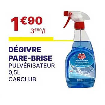 dégivre pare-brise carclub
