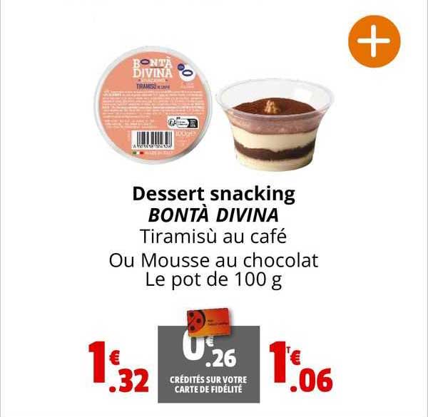 dessert snacking bontà divina