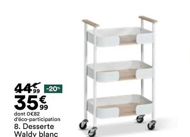 Desserte Waldy Blanc