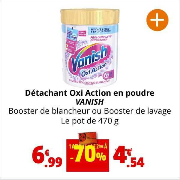 détachant oxi action en poudre vanish
