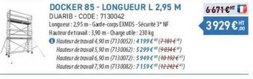 docker 85 duarib - longueur l 2,95 m