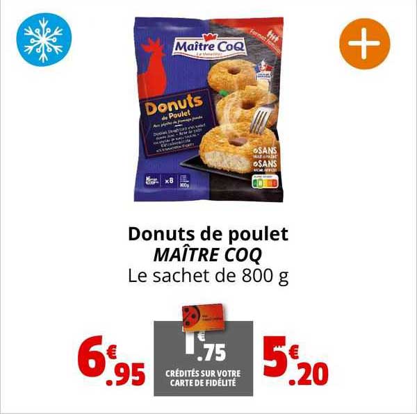 donuts de poulet maître coq