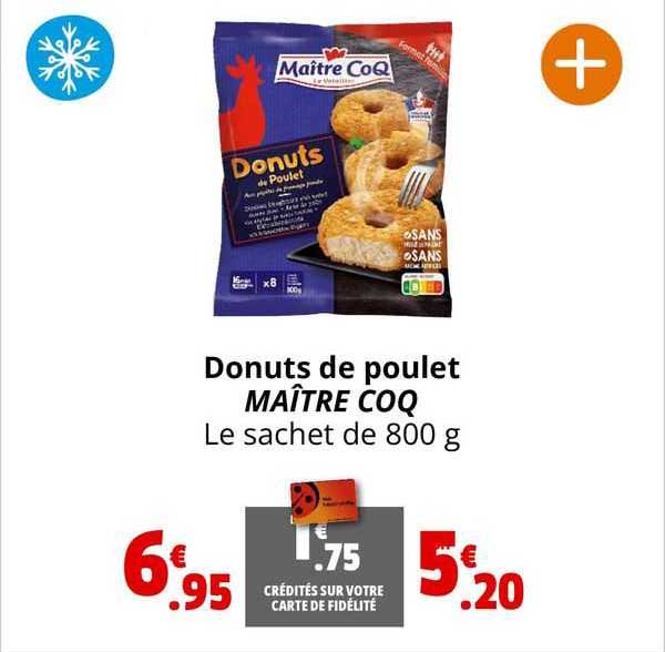 donuts de poulet maître coq