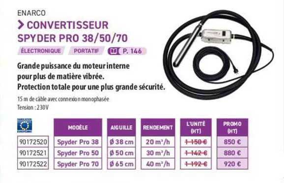 enarco convertisseur spyder  pro 38/50/70