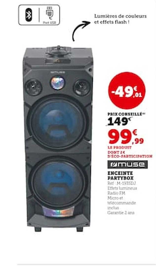 enceinte partybox muse