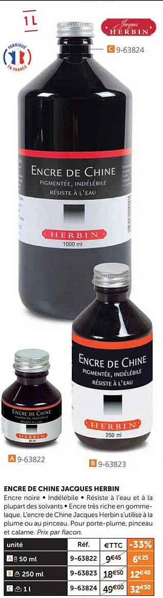 encre de chine jacques herbin