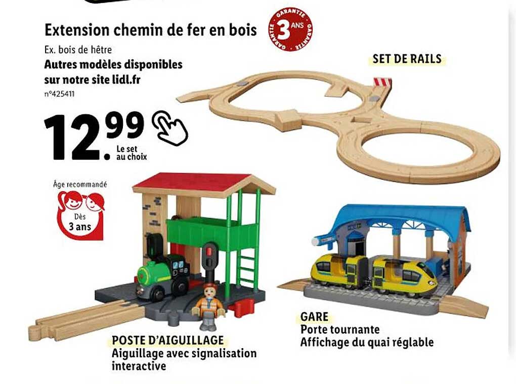 extension chemin de fer en bois