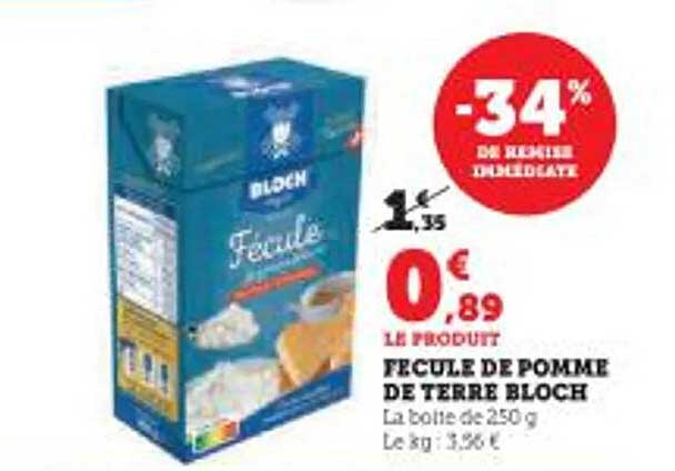 fécule de pomme de terre bloch