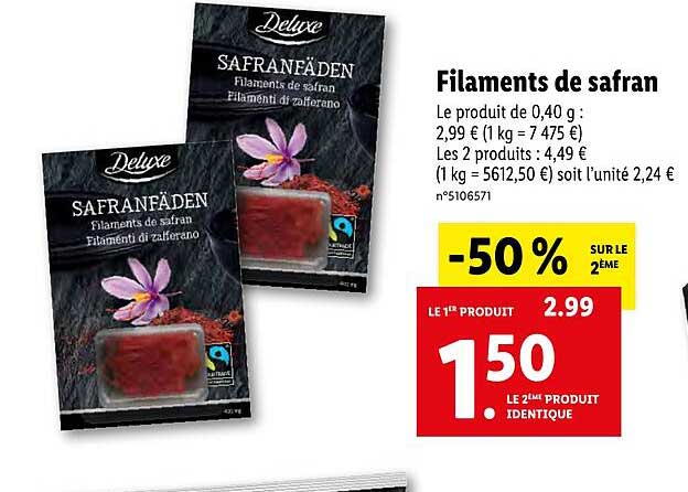 filaments de safran deluxe