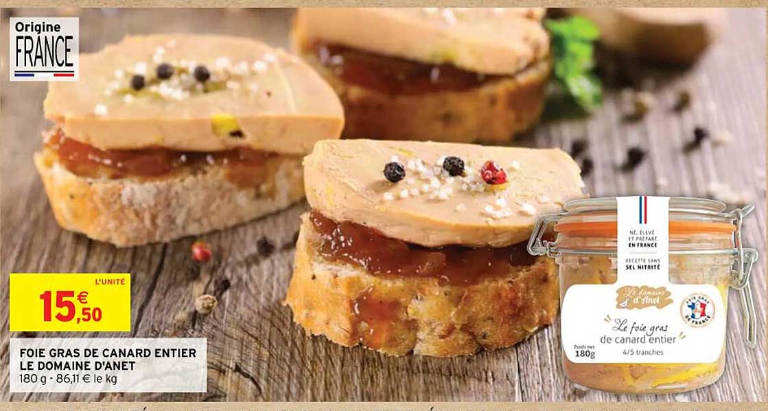 foie gras de canard entier le domaine d'anet