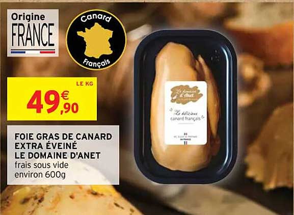 Foie Gras De Canard Extra éveiné Le Domaine D'anet