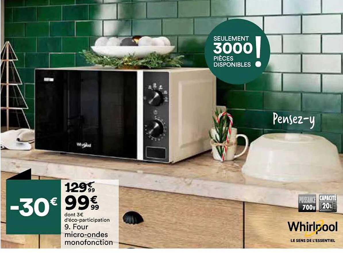 four micro-ondes monofonction whirlpool