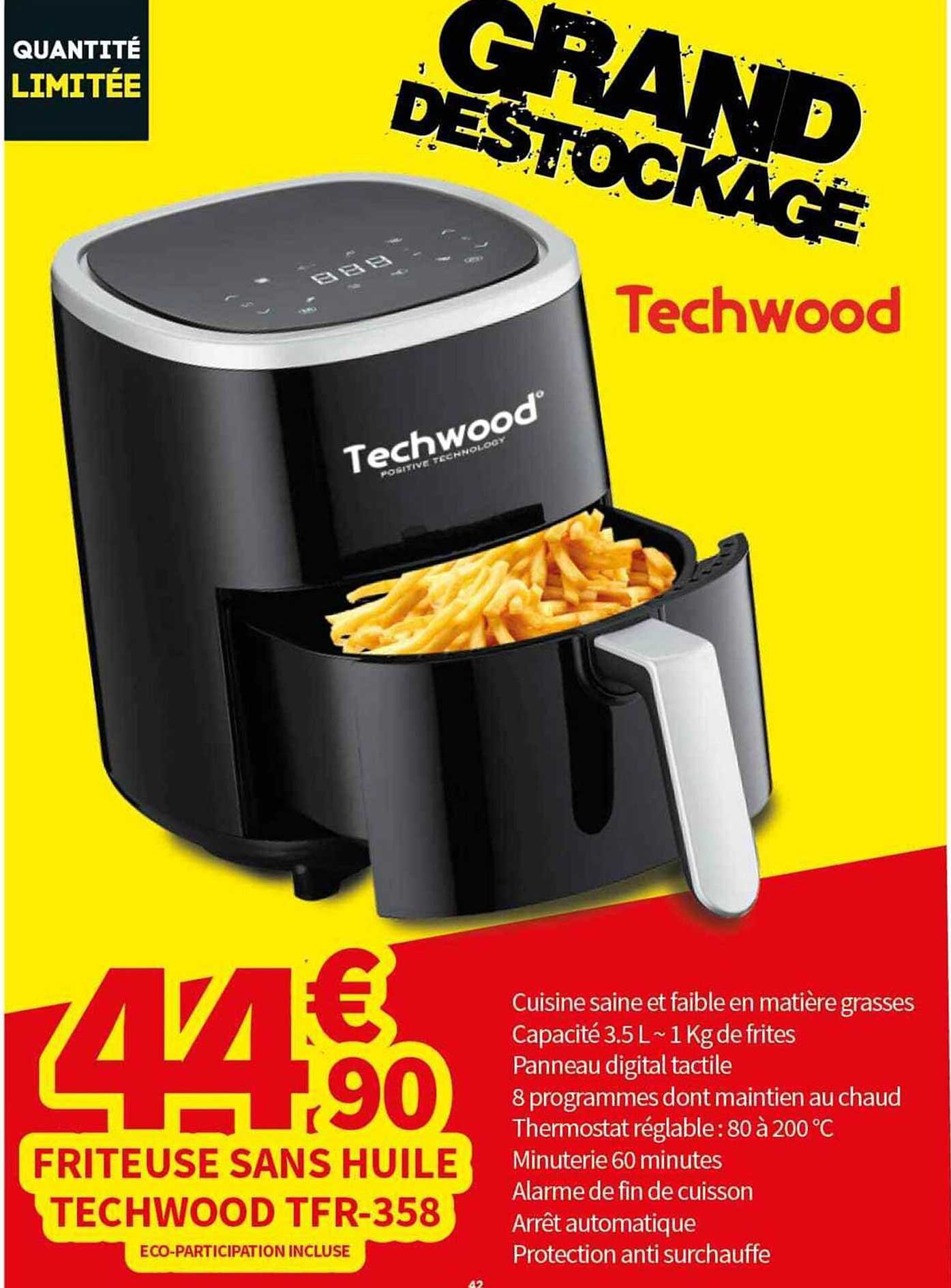 Friteuse Sans Huile Techwood Tfr-358
