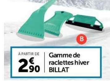 gamme de raclettes hiver billat