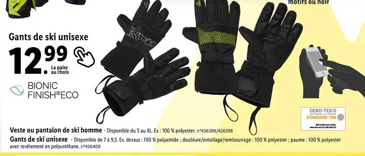 Gants De Ski Unisexe