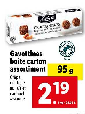 Gavottines Boîte Carton Assortiment Deluxe