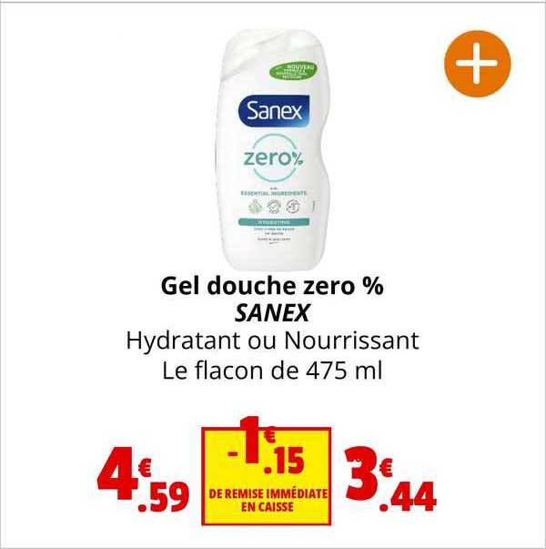 Gel Douche Zéro% Sanex