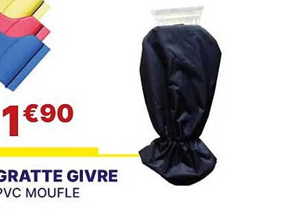 gratte givre pvc moufle