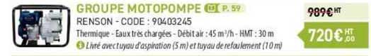 groupe motopompe renson