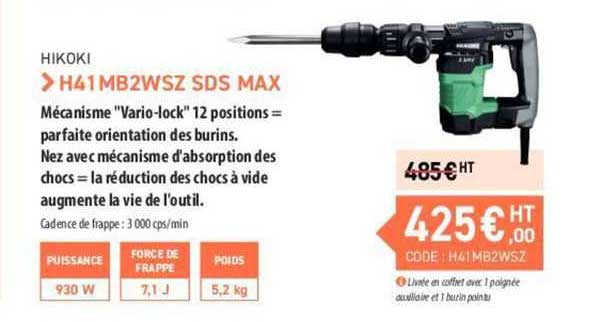 hikoki h41mb2wsz sds max