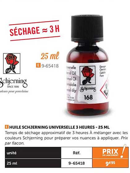 huile schjerning universelle 3 heures - 25 ml