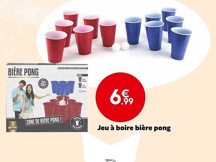 jeu à boire bière pong
