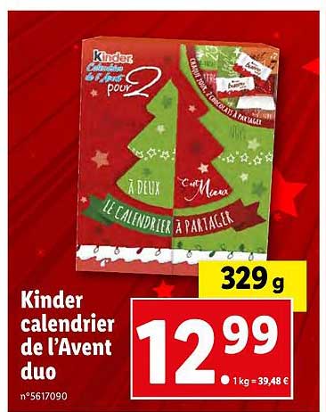 Kinder Calendrier De L'avent Duo