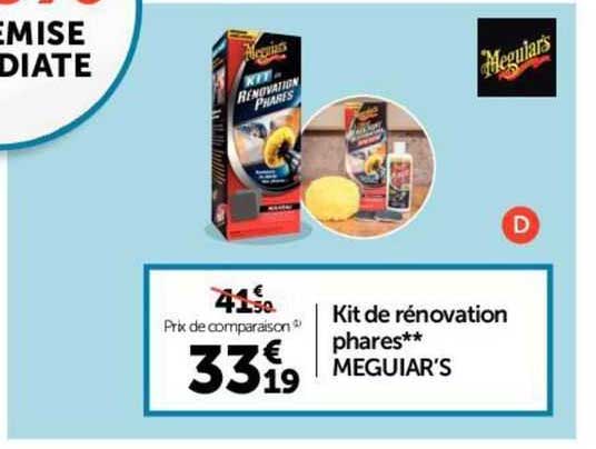 kit de rénovation phares meguiar's
