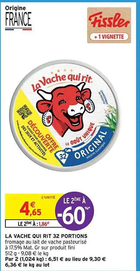 la vache qui rit 32 portions