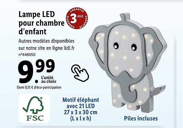 lampe led pour chambre d'enfant
