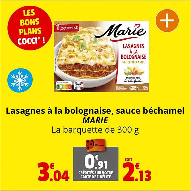 Lasagnes à La Bolognaise, Sauce Béchamel Marie