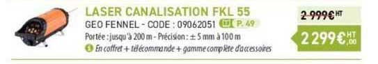 laser canalisation fkl 55 géo fennel