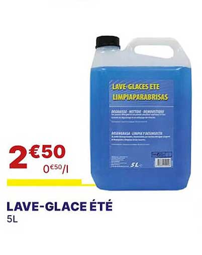 lave-glace été