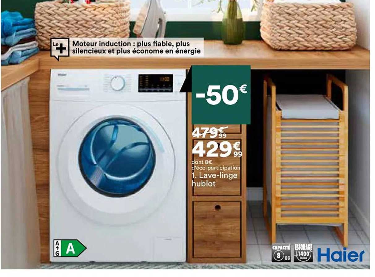 lave-linge hublot haier