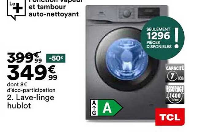 lave-linge hublot tcl