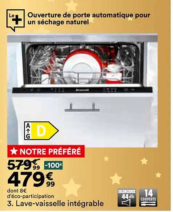 lave-vaisselle intégrable
