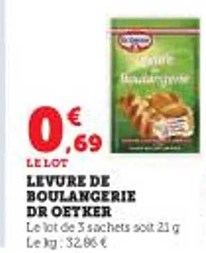 levure de boulangerie dr oetker