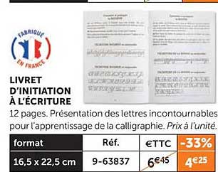 livret d'initiation à l'écriture