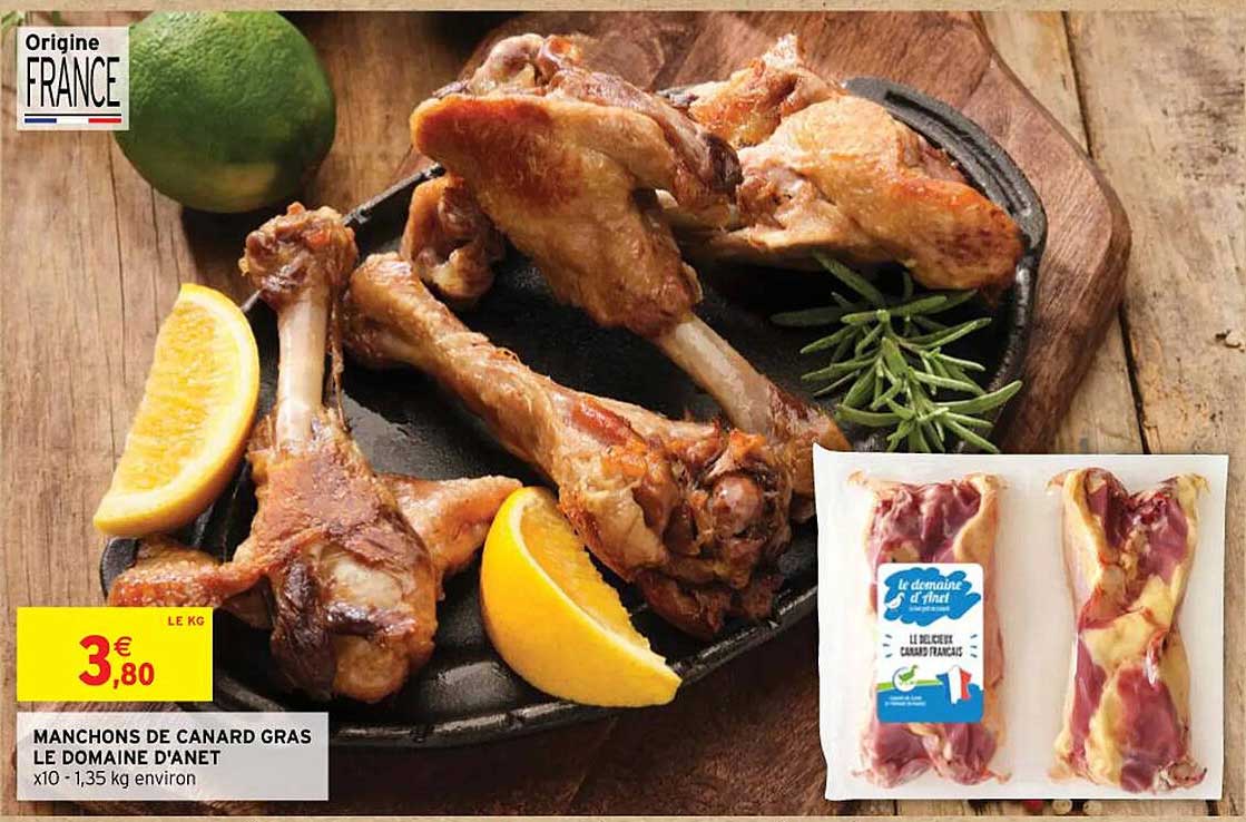 manchons de canard gras le domaine d'anet