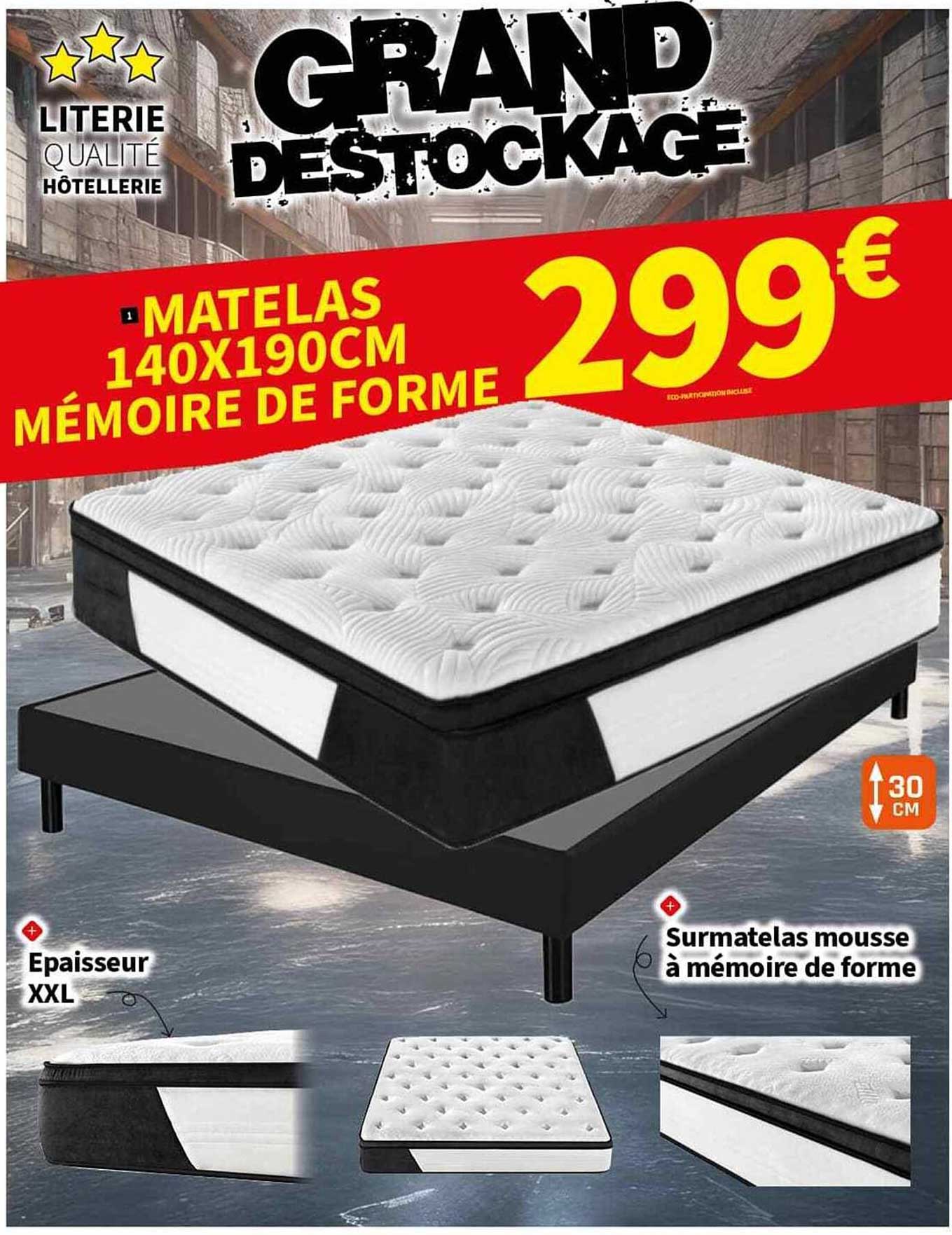 Matelas 140 X 190 Cm Mémoire De Forme