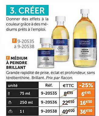 médium à peindre brillant