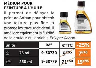 Médium Pour Peinture à L'huile