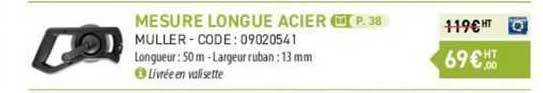 mesure longue acier muller