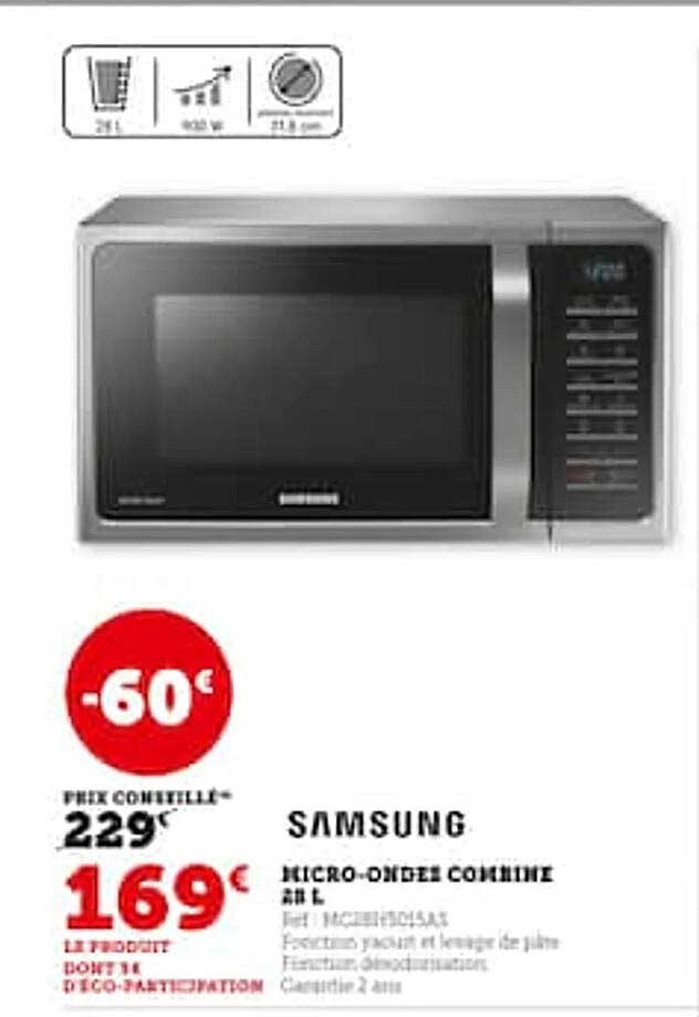 micro-ondes combiné 28 l samsung