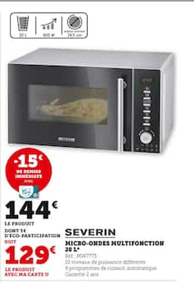 micro-ondes multifonction 20 l severin